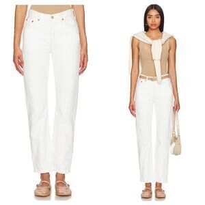 Levi’s 501 Straight Jeans Size 30 White Button Fly High Rise Preppy Minimalist